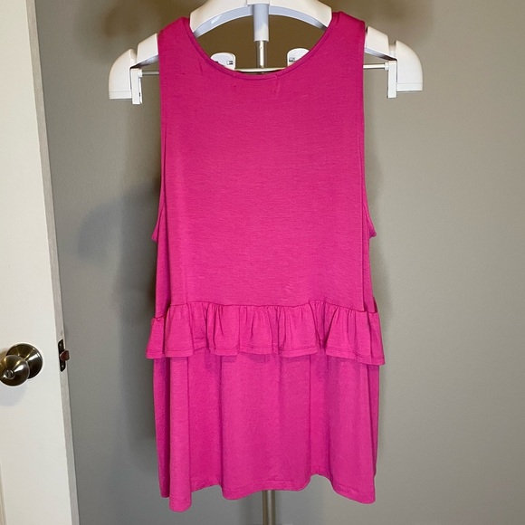 Babydoll Tank in Fuchsia - Picture 7 of 7